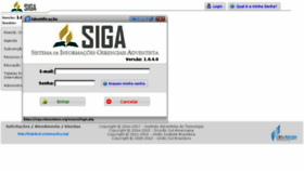 What Siga.adventistas.org.br website looked like in 2018 (5 years ago)