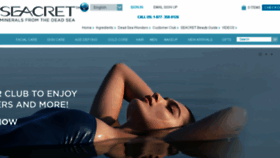 What Seacretspa.com.au website looked like in 2018 (5 years ago)
