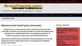 What Snowtracks.com website looked like in 2018 (5 years ago)