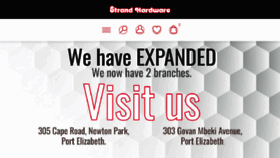 What Strandhardware.co.za website looked like in 2018 (5 years ago)