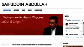 What Saifuddinabdullah.com.my website looked like in 2018 (5 years ago)