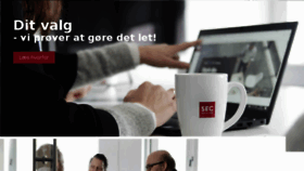What Sec.dk website looked like in 2018 (5 years ago)