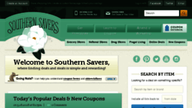 What Southernsavers.com website looked like in 2018 (5 years ago)