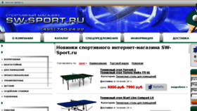 What Sw-sport.ru website looked like in 2018 (5 years ago)