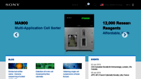 What Sonybiotechnology.com website looked like in 2018 (5 years ago)