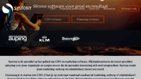 What Systony.nl website looked like in 2018 (6 years ago)