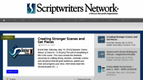 What Scriptwritersnetwork.org website looked like in 2018 (6 years ago)