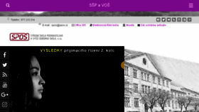 What Spos.cz website looked like in 2018 (5 years ago)