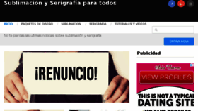 What Sublimacionyserigrafiaparatodos.com website looked like in 2018 (5 years ago)