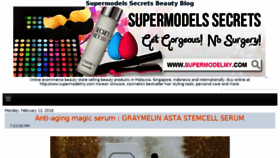 What Supermodels-secrets.com website looked like in 2018 (5 years ago)
