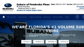 What Subaruofpembrokepines.com website looked like in 2018 (5 years ago)