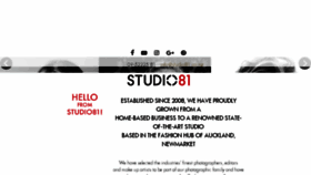 What Studio81.co.nz website looked like in 2018 (5 years ago)