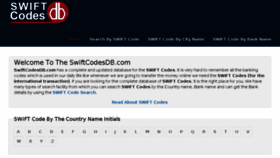 What Swiftcodesdb.com website looked like in 2018 (5 years ago)