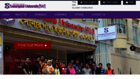 What Su.edu.bd website looked like in 2018 (5 years ago)