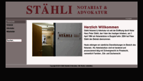 What Staehli-notar-advo.ch website looked like in 2018 (5 years ago)