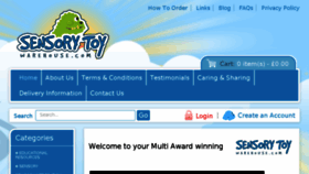 What Sensorytoywarehouse.com website looked like in 2018 (5 years ago)