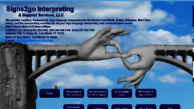 What Signs2gointerpreting.com website looked like in 2018 (6 years ago)