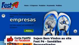 What Sandaliaspersonalizadasce.com.br website looked like in 2018 (5 years ago)