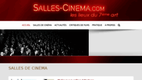 What Salles-cinema.com website looked like in 2018 (5 years ago)