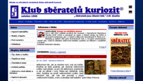 What Sberatel-ksk.cz website looked like in 2018 (6 years ago)
