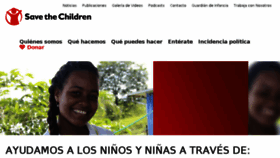 What Savethechildren.org.co website looked like in 2018 (5 years ago)