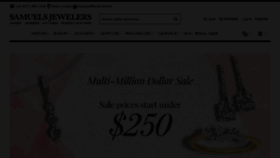 What Samuelsjewelers.com website looked like in 2018 (5 years ago)