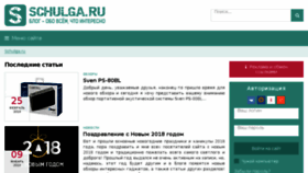 What Schulga.ru website looked like in 2018 (5 years ago)