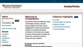 What Scholarworks.waldenu.edu website looked like in 2018 (5 years ago)