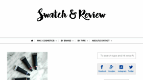 What Swatchandreview.com website looked like in 2018 (5 years ago)