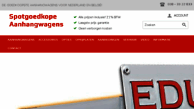 What Spotgoedkopeaanhangwagens.nl website looked like in 2018 (5 years ago)