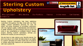 What Sterlingcustomupholstery.com website looked like in 2018 (6 years ago)