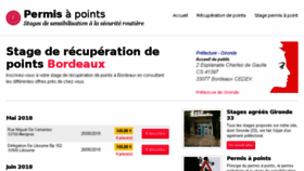 What Stage-recuperation-points-bordeaux.com website looked like in 2018 (6 years ago)