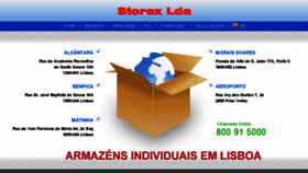What Storex.com website looked like in 2018 (5 years ago)