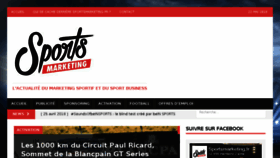 What Sportsmarketing.fr website looked like in 2018 (5 years ago)