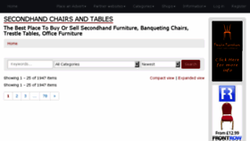 What Secondhand-chairs-and-tables.co.uk website looked like in 2018 (5 years ago)