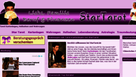 What Startarot.de website looked like in 2018 (7 years ago)
