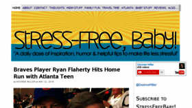 What Stressfreebaby.com website looked like in 2018 (6 years ago)