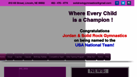 What Solidrockgymnastics.com website looked like in 2018 (5 years ago)