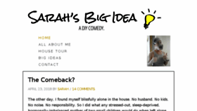 What Sarahsbigidea.com website looked like in 2018 (5 years ago)
