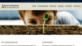 What Service-management-akademie.de website looked like in 2018 (7 years ago)