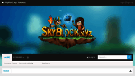 What Skyblock.xyz website looked like in 2018 (5 years ago)
