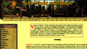 What Svetmightandmagic.cz website looked like in 2018 (7 years ago)