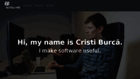 What Scribu.net website looked like in 2018 (5 years ago)