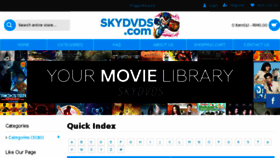 What Skydvds.com website looked like in 2018 (5 years ago)