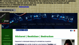 What Stickerei4you.at website looked like in 2018 (5 years ago)