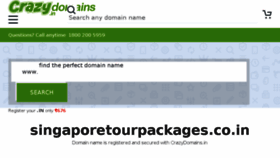 What Singaporetourpackages.co.in website looked like in 2018 (5 years ago)