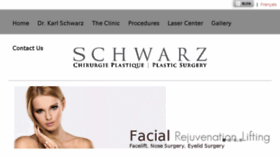 What Schwarzplasticsurgery.com website looked like in 2018 (5 years ago)