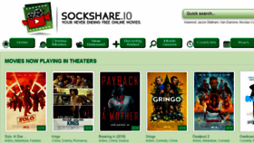 What Sockshare.io website looked like in 2018 (5 years ago)