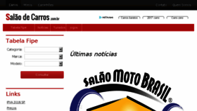 What Salaodecarros.com.br website looked like in 2018 (5 years ago)