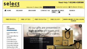 What Selectgifts.co.uk website looked like in 2018 (5 years ago)